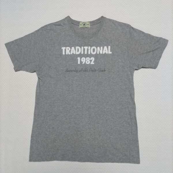 メンズ トップス Tシャツ 半袖 BEVERLYHILLSPOLOCLUB ビバリーヒルズポロクラブ POLO ポロ グレー L