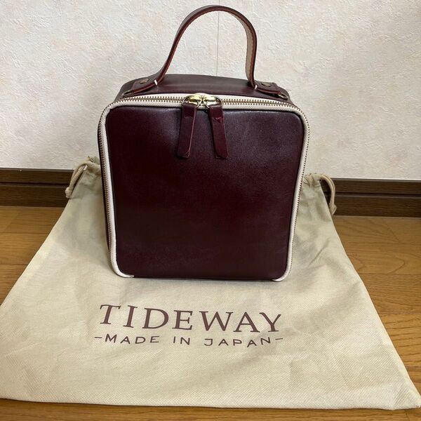【極美品】タイドウェイ モス スクエアトート TIDWAY MOSS 保存袋付き ハンドバッグ ショルダーバッグ バッグ 2way