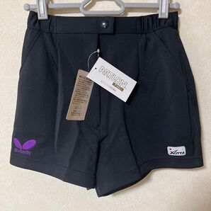 新品未使用 バタフライ Mサイズ ゲームパンツ 卓球 短パン 黒