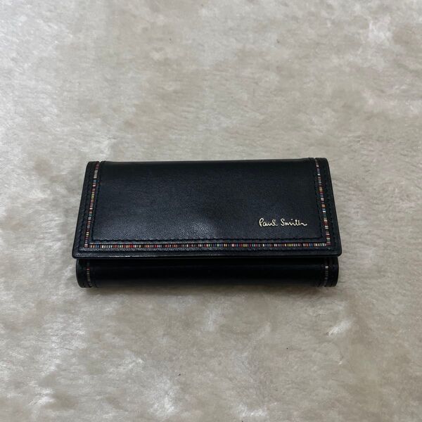 未使用 ポールスミス キーケース 本革 レザー レザー Paul Smith ブラック 黒