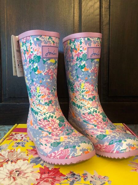 新品【Joules】ジュールズ/長靴/レインブーツ/花柄/フラワープリント