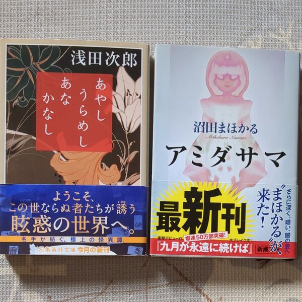 浅田次郎「うらめしあやしあかなし」沼田まほかる「アミダサマ」2冊セット