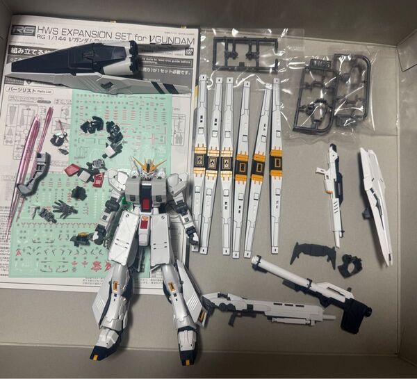 ジャンク ガンプラ RG νガンダム HWS ニューガンダム
