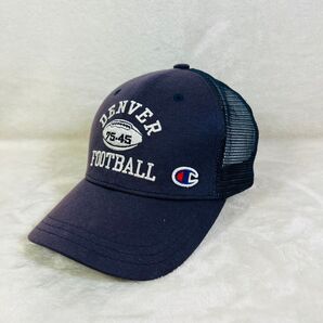 美品 Champion チャンピオン メッシュキャップ ネイビー ストリート 帽子