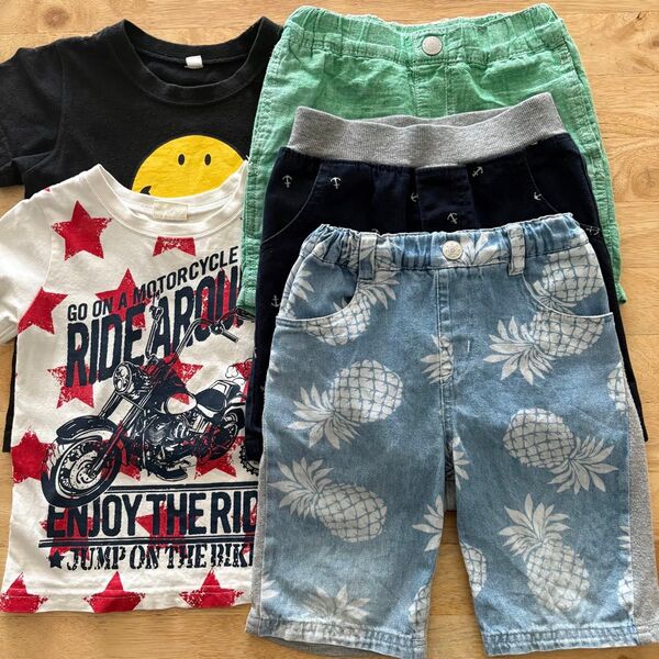 男の子 夏物 まとめ売り 半ズボン 半袖Tシャツ 100