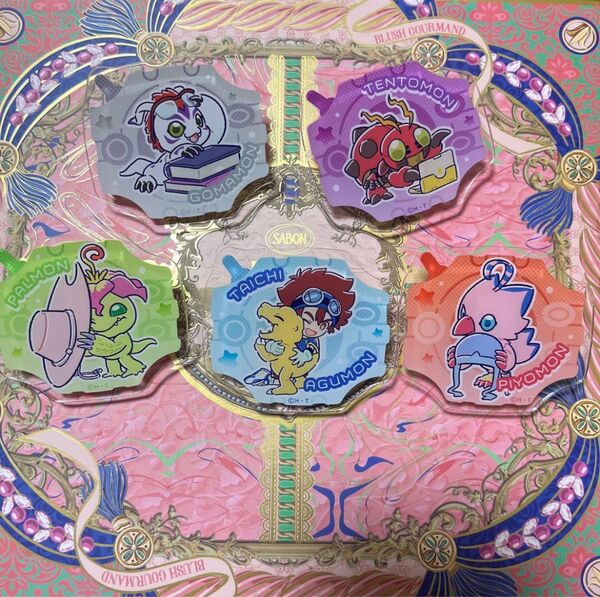デジモンアドベンチャー アクリルバッジ シークレット ピヨモンなど5点セット