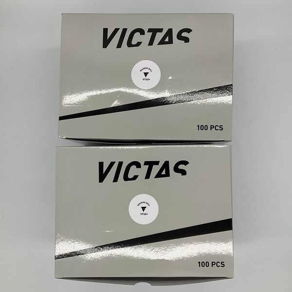 VICTAS ヴィクタス 卓球 VT40+トレーニングボール100個入り 2箱セット