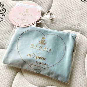 新品 しまむら 青木美沙子 ニナス 紅茶 ポーチ しまみさ 水色 ロリータ