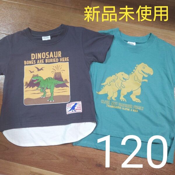新品未使用 タグ付き 半袖 Tシャツ 恐竜 男の子用 120cm まとめ売り