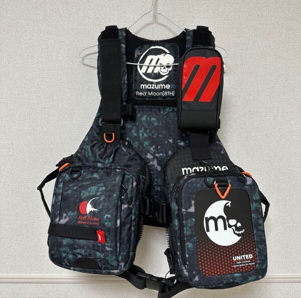 【美品】mazume マズメ レッドムーン ライフジャケット LJ8TH マズメ フローティングベスト