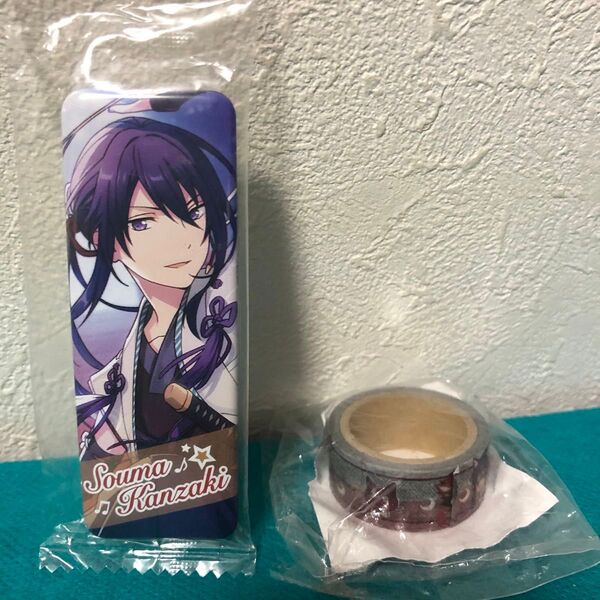 あんスタ ロング缶バッジ 神崎颯馬 ナンジャ マスキングテープ 紅月