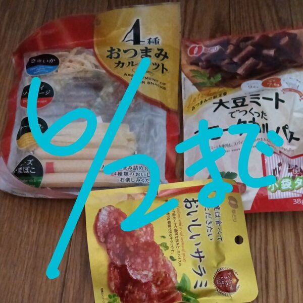 アウトレット おつまみ 袋発送 賞味期限確認してください。 説明文理解できず悪い評価残す方お取引不可 スーパーよりやすいかな