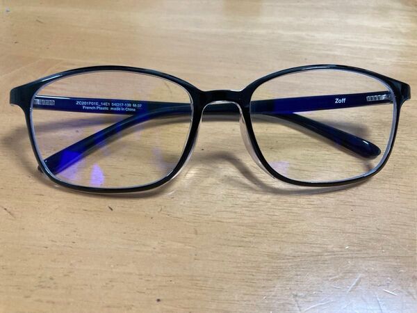 Zoff ブルーライトカットメガネ ブラック系 カット率30%