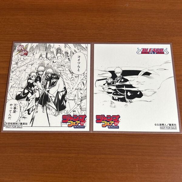 ジャンプフェスタ 2025 ミニ色紙 アニメイト特典BLEACH 銀魂