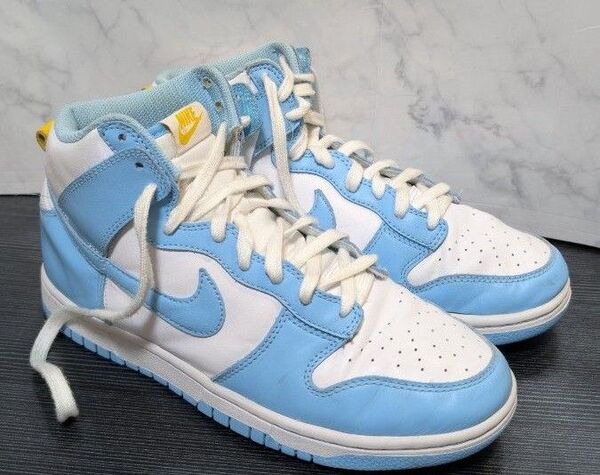 【清掃済み】NIKE DUNK HI RETRO BLUE CHILL26.5 ダンクハイ レトロ ブルーチル