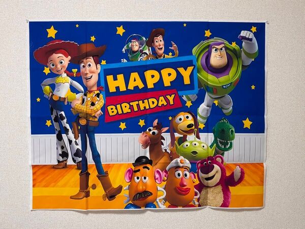 Disney トイストーリー 誕生日パーティー装飾 背景布 寝室のタペストリー 写真背景 ブース小物 パーティー装飾用品
