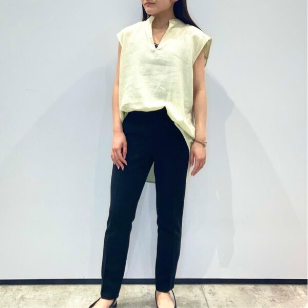セオリー admiral crepe treeca pull on j 定番 黒 洗える イージーケア パンツ ウエストゴム 通年