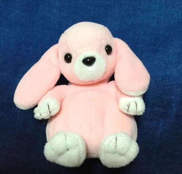 手のりマスコット ピンクのウサギさん うさぎ ぬいぐるみ ぬい ラビット ピンク ロップイヤー 手のひらサイズ 手乗り てのり