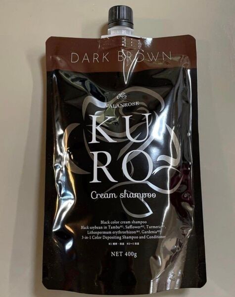 バランローズ KUROクリームシャンプー ダークブラウン 400g