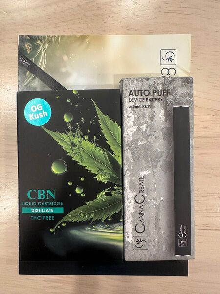 CBN リキッド 85% カートリッジ 1ml リキッド + デバイス セット