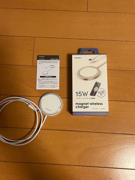 HIDISC マグネットワイヤレス充電器 15W magsafe対応 HO-WCR5WH
