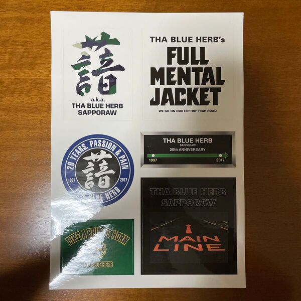 新品 未使用 THA BLUE HERB 20周年 限定ステッカー シール 20YEARS, PASSION & RAIN