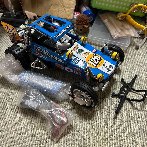 タミヤワイルドワンオフローダーBLOCKHEAD MOTORS ラジコンカー未使用品フルセット!