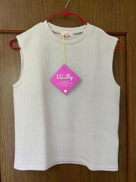 lilsLilly リブニットノースリーブ ホワイト新品未使用