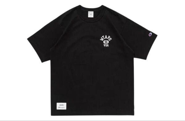 WTAPS x Champion Academy SS Cotton Black ダブルタップス チャンピオン Tシャツ L