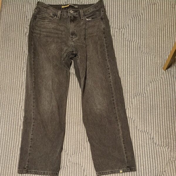 silvertab w30 l30 ワイドパンツ デニム ブラック 古着 used vintage