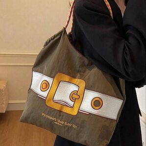 ナイロン 軽量 可愛い 人気 エコバッグ トートバッグ かばん バック おしゃれ 刺繍バッグ 春 夏 上品 大人 普段使い