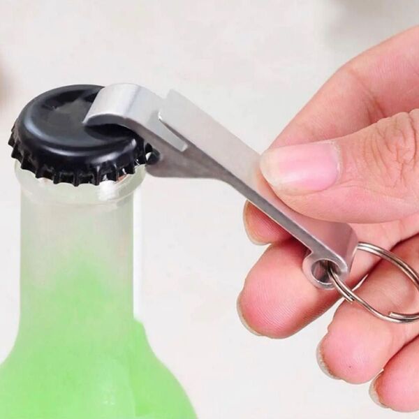 栓抜き ワイン ビール ポータブル キーホルダー アウトドア アルミ