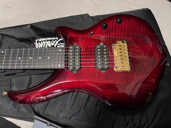 Sterling by Music Man Majesty MAJ270XFM Royal Red