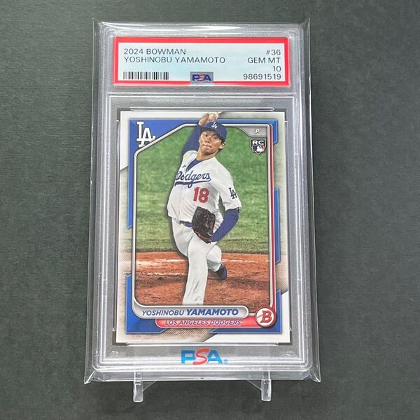 【PSA10】PSA専用袋入! 2024 Topps Bowman 山本由伸ベースカード