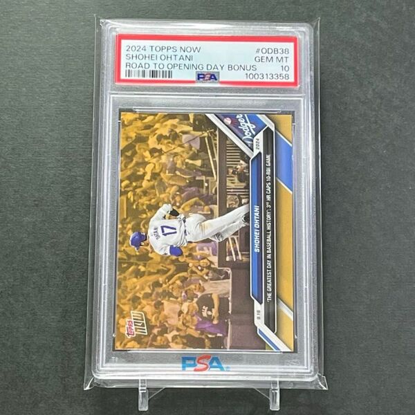 ODB38【PSA10】PSA専用袋入り!大谷翔平50/50達成試合ボーナスカード 2024 Topps now
