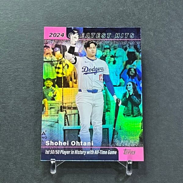大谷翔平 インサート ピンクフォイルパラレル2025 Topps series1 2024 Greatest Hits GH-25