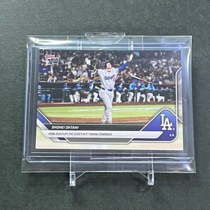 5-160【新品スリーブ&ローダー入り】大谷翔平 勝ち越し3ランHR確信シーン 2025 Topps now #160