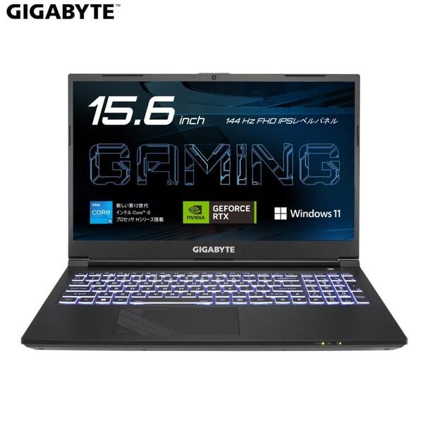 ゲーミングノート GIGABYTE G5(Core i5 / メモリ 16GB / 512GB SSD / RTX 4050)