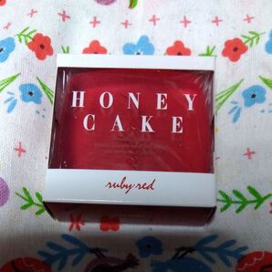 新品 未使用 資生堂 ホネケーキ ルビーレッド HONEY CAKE 透明洗顔石鹸