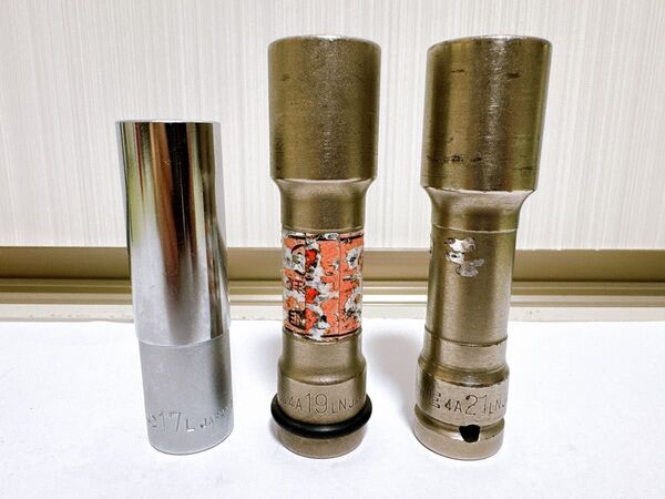 TONE トネ 薄口 インパクトソケット ディープ ロング ボックス 1/2 12.7 ホイールナット用 17 19 21mm
