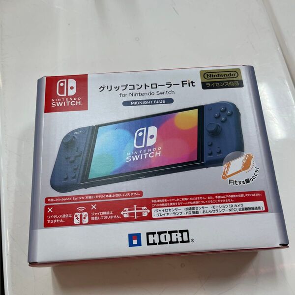 新品未開封 グリップコントローラー Fit for Nintendo Switch MIDNIGHT BLUE NSW-397
