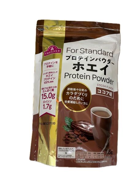 値引き不可 トップバリュ プロテイン ココア味 ホエイ 1袋