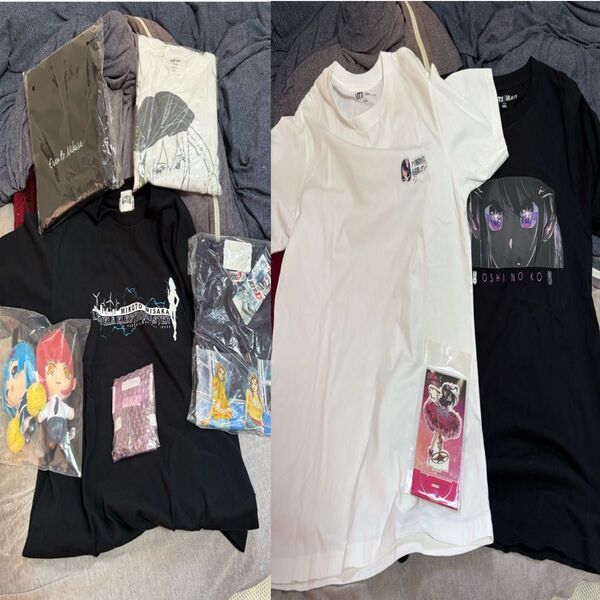 鬼滅の刃 推しの子 リゼロ レールガン イニシャルD 進撃の巨人 Tシャツ アクリルスタンド タオル マフラー他