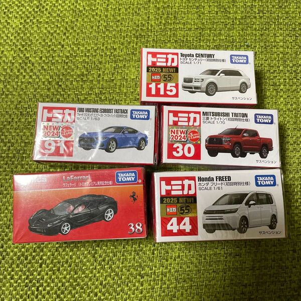 トミカプレミアム 38 ラフェラーリ (トミカプレミアム発売記念仕様) 他4台