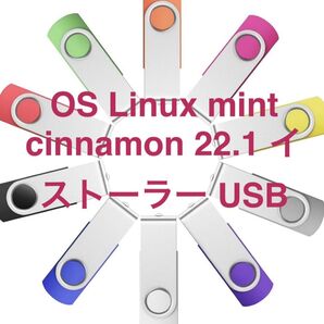 OS Linux mint cinnamon 22.1 (64ビット版) ブート用USBメモリ インストーラー