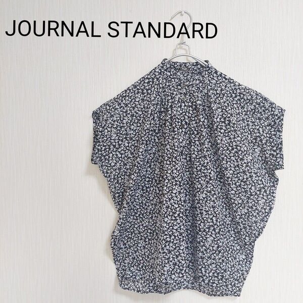 美品 JOURNAL STANDARD ジャーナルスタンダード 80ローンタックボリュームシャツ 小花柄 綿100% 送料込み