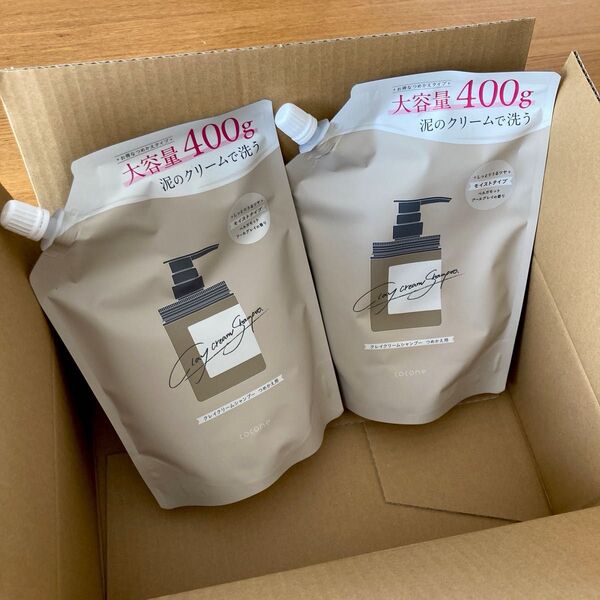 クレイクリームシャンプー cocone つめかえ用 400g×2 ココネ