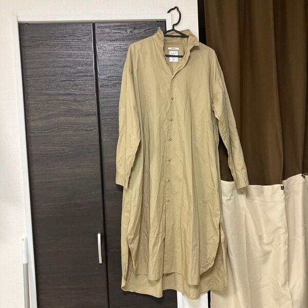 ニコアンドniko and長袖ゆったりロングワンピース着丈120身幅60サイズ3
