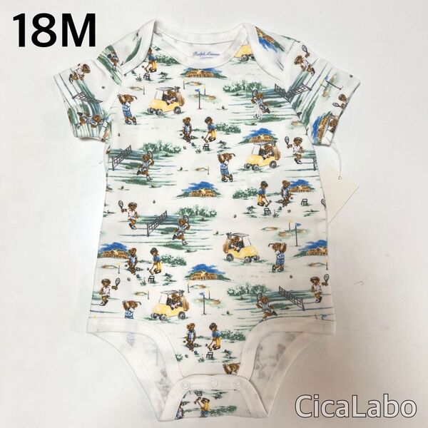 【新品】ラルフローレン ポロベア 半袖 ロンパース ゴルフ 18M
