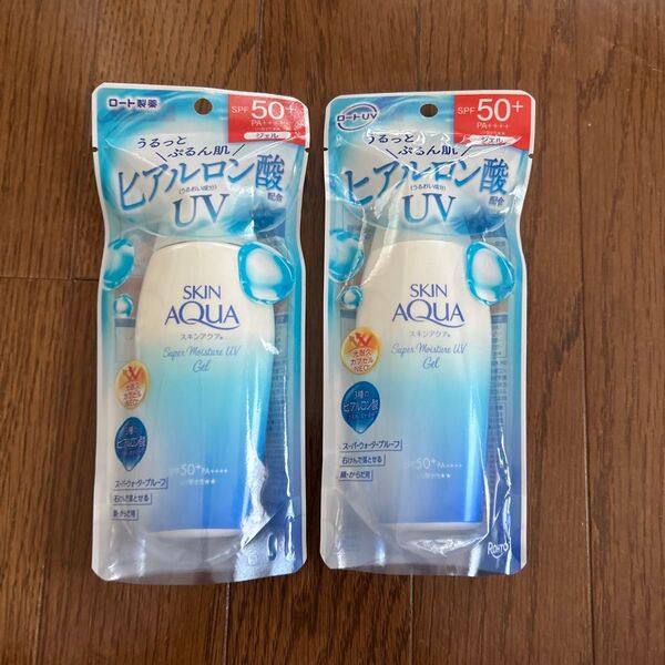 【2個セット】ロート製薬 SKIN AQUA スーパーモイスチャーUVジェル 110g